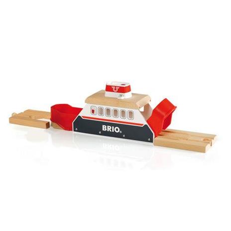 BRIO WORLD - Traghetto con Luci e Suoni, Accessorio per Pista Trenino BRIO, 3 pezzi, Età 3+ Anni