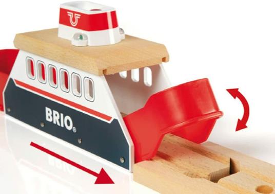 BRIO WORLD - Traghetto con Luci e Suoni, Accessorio per Pista Trenino BRIO, 3 pezzi, Età 3+ Anni - 5