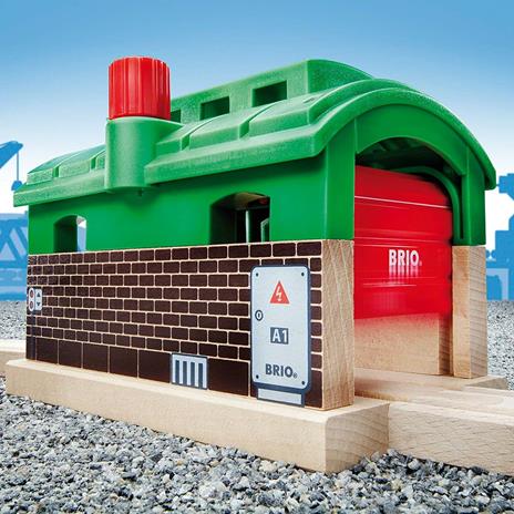 BRIO WORLD - Rimessa dei Treni, Accessorio per Pista Trenino BRIO, Età 3+ Anni - 6