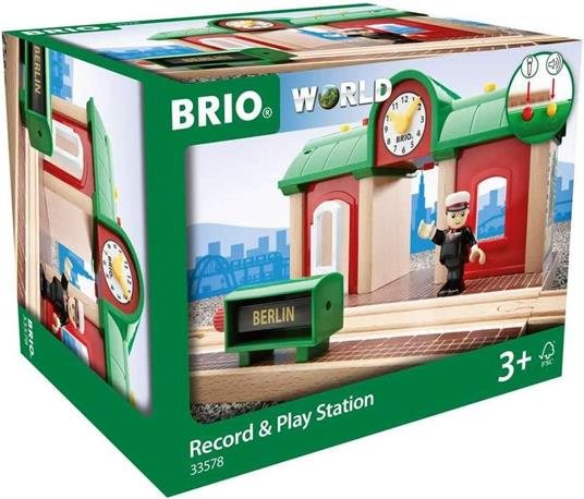 BRIO WORLD - Stazione dei Treni Parlante, Accessorio per Pista Trenino BRIO, Età 3+ Anni - 3