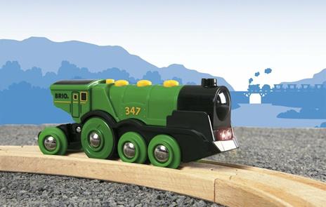 BRIO WORLD - Grande Locomotiva Verde a Batterie con Luci e Suoni, Veicoli per Pista Trenino BRIO, Età 3+ Anni - 13