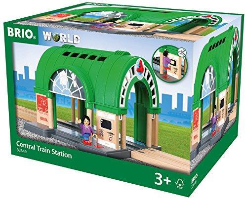 BRIO WORLD - Stazione Centrale, Accessorio per Pista Trenino BRIO, Set da 2 Pezzi, Età 3+ Anni