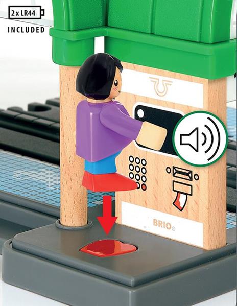 BRIO WORLD - Stazione Centrale, Accessorio per Pista Trenino BRIO, Set da 2 Pezzi, Età 3+ Anni - 26