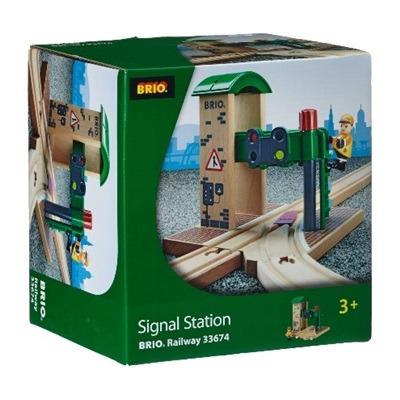 BRIO WORLD - Doppio Semaforo con Operatore, Accessorio per Pista Trenino BRIO, Set da 2 Pezzi, Età 3+ Anni - 3