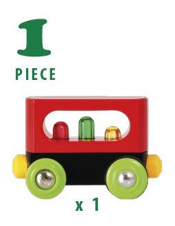 BRIO - Il Mio Primo Vagone Ferroviario con Luci, Accessori Pista Trenino BRIO, La Mia Prima Ferrovia, Età 18+ Mesi - 8