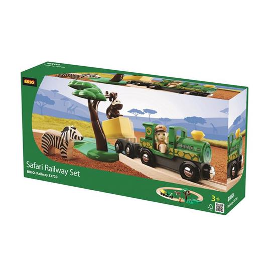 BRIO WORLD -  Starter Set Ferrovia Safari, Pista Trenino con Accessori, 14 pezzi, Età 3+ Anni - 2