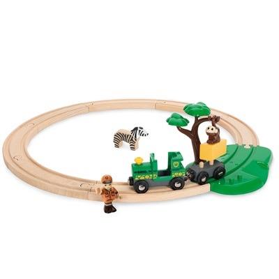 BRIO WORLD -  Starter Set Ferrovia Safari, Pista Trenino con Accessori, 14 pezzi, Età 3+ Anni - 3