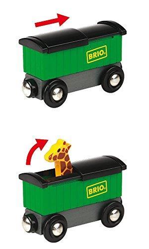 BRIO WORLD - Treno Safari, Veicoli per Pista Trenino BRIO, 3 Pezzi, Età 3+ Anni - 5