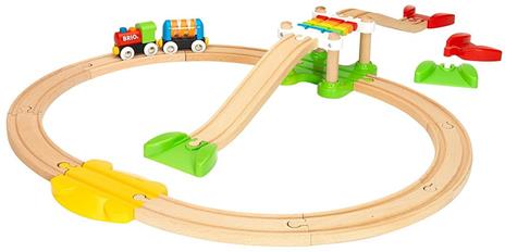 BRIO - La Mia Prima Ferrovia, Set per Principianti, Pista Trenino BRIO, 18 Pezzi, Età 18+ Mesi - 17