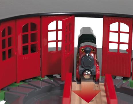 BRIO WORLD - Grande Deposito per Treni, Accessorio per Pista Trenino BRIO, Set da 2 Pezzi, Età 3+ Anni - 21