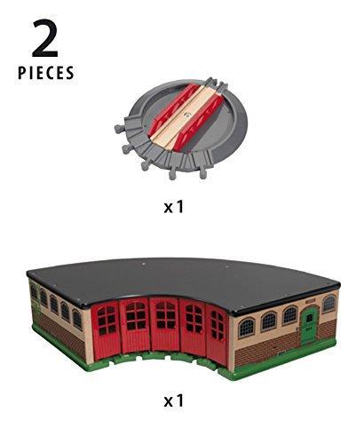 BRIO WORLD - Grande Deposito per Treni, Accessorio per Pista Trenino BRIO, Set da 2 Pezzi, Età 3+ Anni - 4