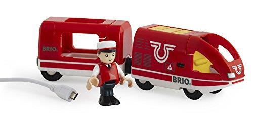 BRIO WORLD - Treno Passeggeri Ricaricabile con cavo USB, Veicoli per Pista Trenino BRIO, 4 Pezzi, Età 3+ Anni - 2