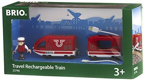 BRIO WORLD - Treno Passeggeri Ricaricabile con cavo USB, Veicoli per Pista Trenino BRIO, 4 Pezzi, Età 3+ Anni - 3