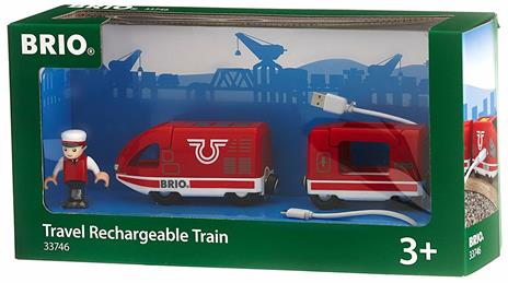 BRIO WORLD - Treno Passeggeri Ricaricabile con cavo USB, Veicoli per Pista Trenino BRIO, 4 Pezzi, Età 3+ Anni - 11