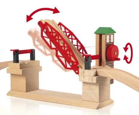 BRIO WORLD - Ponte Levatoio, Accessorio per Pista Trenino BRIO, Set da 3 Pezzi, Età 3+ Anni - 7