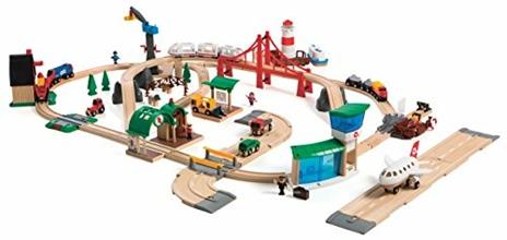 BRIO WORLD - Set Deluxe Il Mondo Della Ferrovia, Pista Trenino con Accessori, 106 pezzi, Età 3+ Anni - 7