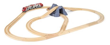 BRIO WORLD - Starter Set Ferrovia, Pista Trenino con Accessori, 26 pezzi, Età 3+ Anni - 10