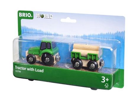 BRIO WORLD - Trattore con Rimorchio, Veicoli Giocattolo in Legno, 4 Pezzi, Età 3+ Anni - 3