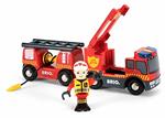 BRIO WORLD - Camion dei Pompieri, Veicoli Giocattolo in Legno, 3 Pezzi, Età 3+ Anni