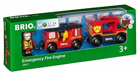 BRIO WORLD - Camion dei Pompieri, Veicoli Giocattolo in Legno, 3 Pezzi, Età 3+ Anni - 2