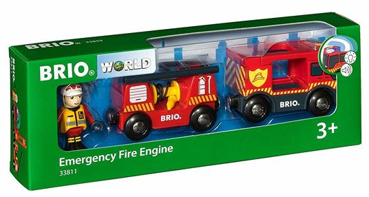 BRIO WORLD - Camion dei Pompieri, Veicoli Giocattolo in Legno, 3 Pezzi, Età 3+ Anni - 6