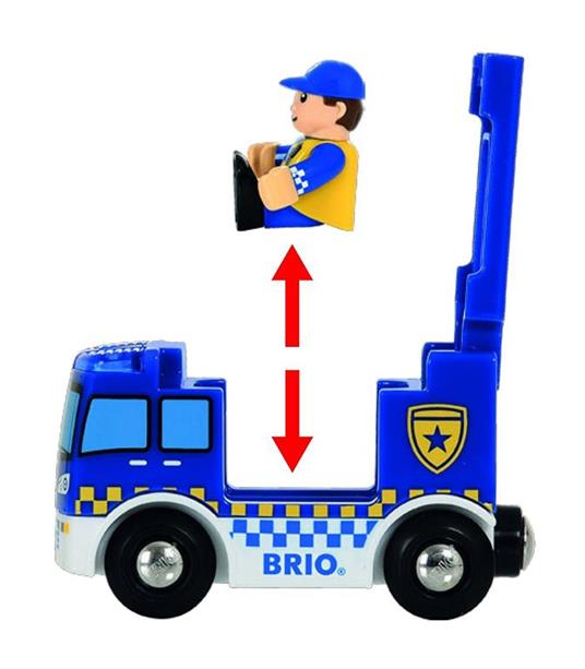 BRIO WORLD - Stazione della Polizia con Veicolo di Emergenza, Accessorio per Pista Trenino BRIO, Set da 5 Pezzi - 21