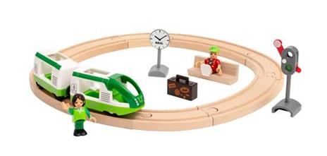 BRIO WORLD, Set Ferrovia Circolare, Pista Trenino con Accessori, 16 pezzi, Età 3+ Anni