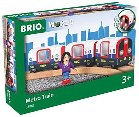 BRIO WORLD - Metropolitana, Veicoli per Pista Trenino BRIO, 4 Pezzi, Età 3+ Anni - 5