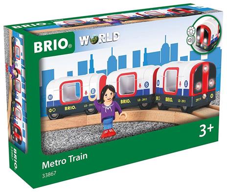 BRIO WORLD - Metropolitana, Veicoli per Pista Trenino BRIO, 4 Pezzi, Età 3+ Anni - 16