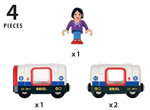 BRIO WORLD - Metropolitana, Veicoli per Pista Trenino BRIO, 4 Pezzi, Età 3+ Anni - 9