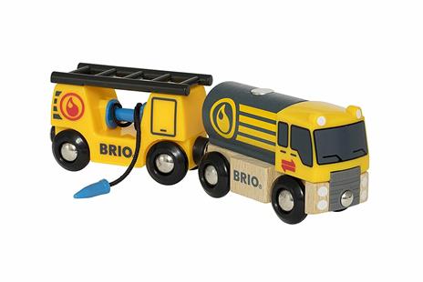 BRIO WORLD - Camion Cisterna, Veicoli per Pista Trenino BRIO, 2 Pezzi, Età 3+ Anni - 4