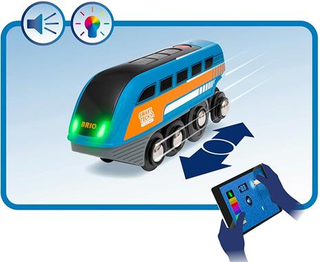 BRIO WORLD - Set Ferrovia con Tunnel Azione Smart Tech Sound, Pista Trenino Circolare con Accessori, 14 pezzi, Età 3+ Anni - 6