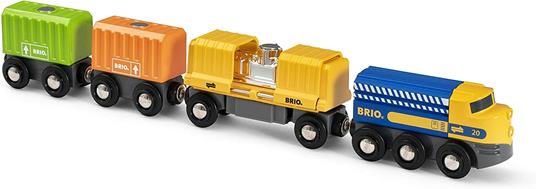 BRIO WORLD - Treno Merci con Tre Vagoni, Veicoli per Pista Trenino BRIO, 7 Pezzi, Età 3+ Anni - 6