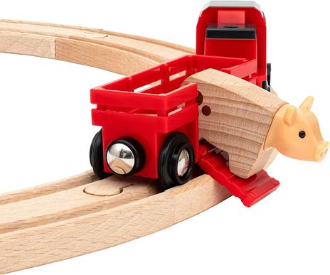 BRIO WORLD - Set Ferrovia Fattoria degli Animali, Pista Trenino con Accessori, 30 pezzi, Età 3+ Anni - 7