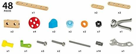 BRIO BUILDER - Starter Set Costruzioni con Cassetta degli Attrezzi, Kit per Veicoli da Montare, 49 Pezzi, Età 3+ Anni - 6