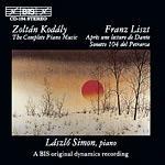 Danze di Marossek - 7 pezzi per pianoforte / Sonata Da una lettura di Dante - Sonetto 104 del Petrarca - CD Audio di Franz Liszt,Zoltan Kodaly