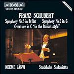 Overture in C Major - CD Audio di Franz Schubert,Neeme Järvi,Stockholm Sinfonietta