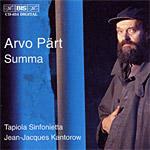 Summa - Festina Lente for S - CD Audio di Arvo Pärt