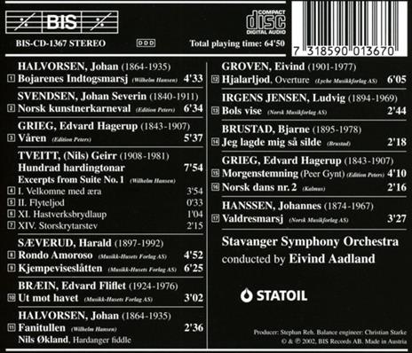 Norwegian Rhapsody - CD Audio di Stavanger Symphony Orchestra - 2