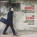 Concerti per violino n.1, n.2 - Sonata per violino solo - - SuperAudio CD di Sergei Prokofiev,Paavo Järvi,Estonian National Symphony Orchestra,Vadim Gluzman