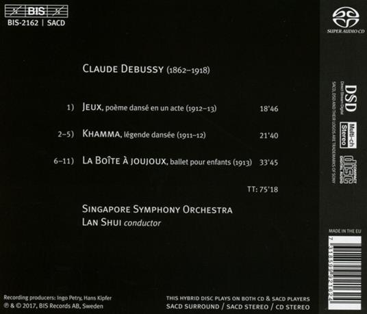 Jeux-khamma - SuperAudio CD di Claude Debussy - 2