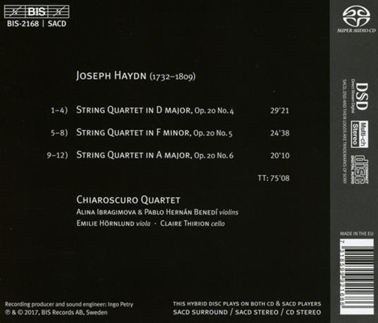 Quartetti per Archi - SuperAudio CD di Franz Joseph Haydn - 2