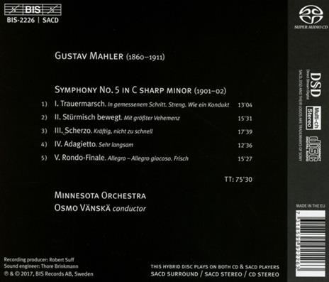 Sinfonia n.5 - SuperAudio CD di Gustav Mahler - 2