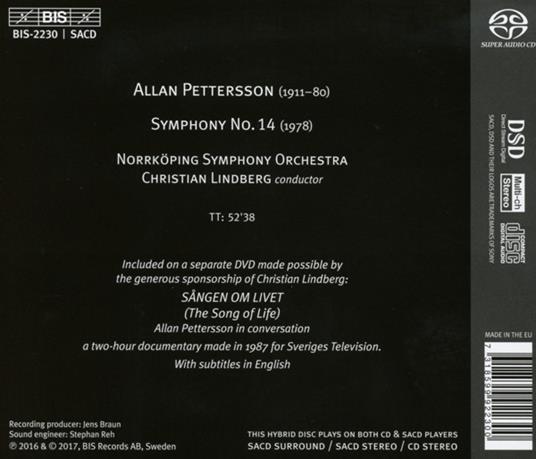 Sinfonia n.14 - SuperAudio CD di Allan Pettersson - 2