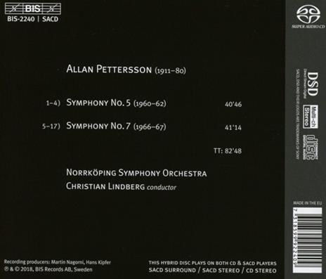 Sinfonie n.5, n.7 - SuperAudio CD di Allan Pettersson - 2