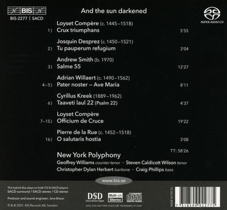 And The Sun Darkened - SuperAudio CD di New York Polyphony - 2