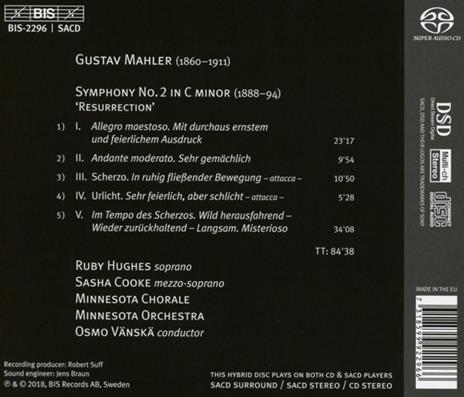 Sinfonia n.2 - SuperAudio CD di Gustav Mahler - 2