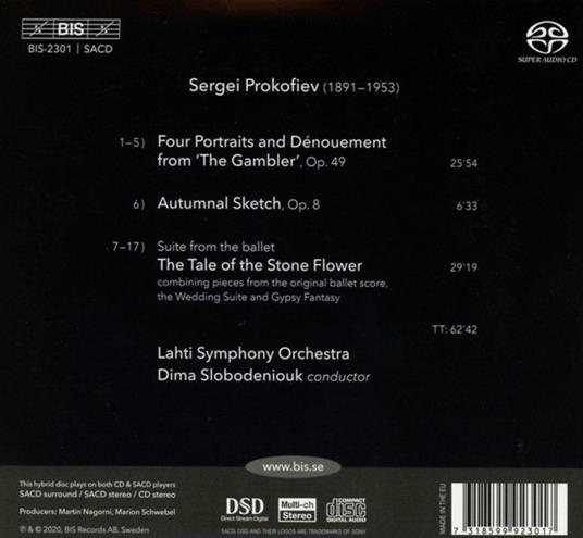 Il Giocatore, Il Fiore Di Pietra (Suites) - SuperAudio CD di Sergei Prokofiev - 2