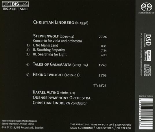 Steppenwolf - SuperAudio CD di Christian Lindberg - 2