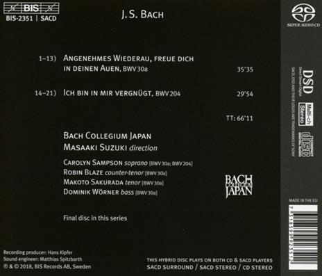 Cantatas of Contentment - SuperAudio CD di Johann Sebastian Bach,Masaaki Suzuki,Bach Collegium Japan - 2
